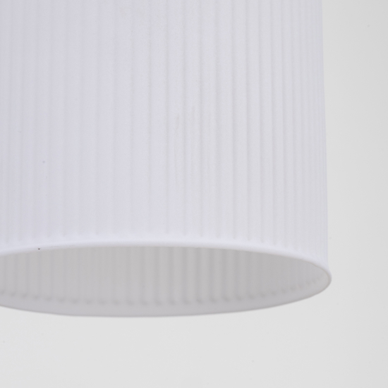 lampadario per camera da letto stile contemporaneo 3 vetri pendenti bianco ambra